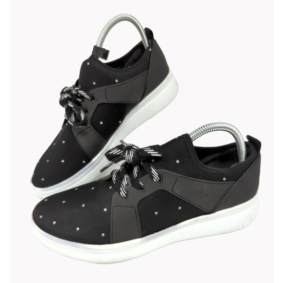 Circus by Sam Edelman Lakyn Sneakers Womens Size 10M Black Neoprene Shoes - Picture 1 of 9